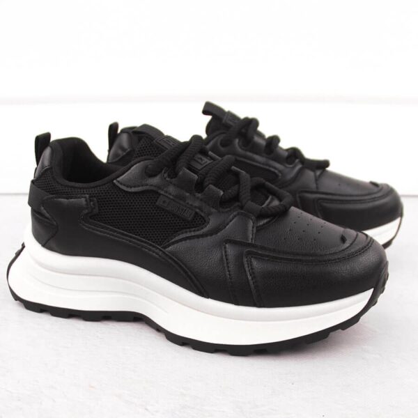 Buty sportowe na platformie czarne Big Star NN274A106