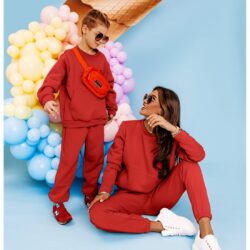 Dres dziecięcy bluza i spodnie PUMBA - czerwony