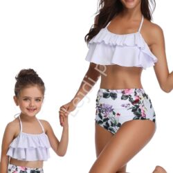 Bikini dwuczęściowe mama i córka z różami