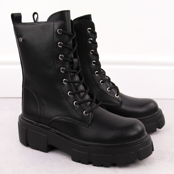 Skórzane botki damskie workery czarne Filippo DBT4759