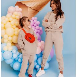 Dres dziecięcy bluza i spodnie PUMBA - beżowy