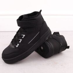 Buty sportowe dziecięce ocieplane czarne Big Star OO374122