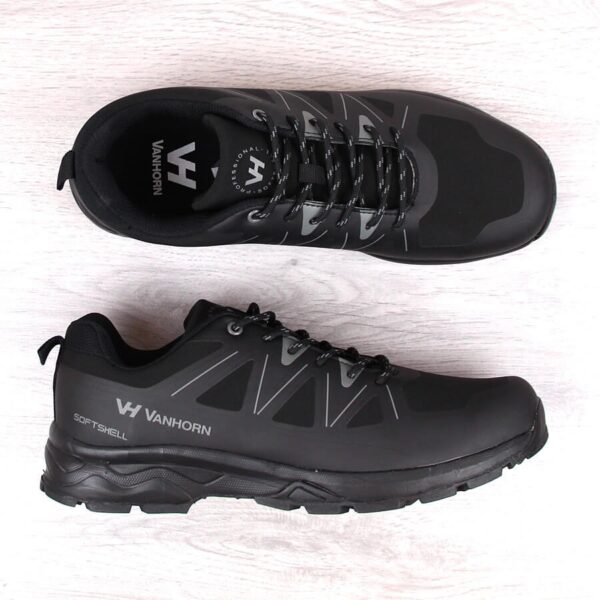 Buty trekkingowe męskie softshell czarne Vanhorn