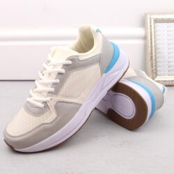 Buty sportowe damskie sznurowane białe Atletico WY23593
