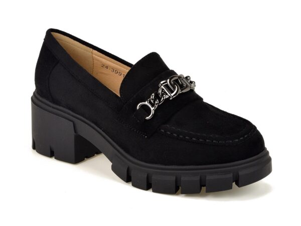 Półbuty Vinceza 39916 czarny zamsz