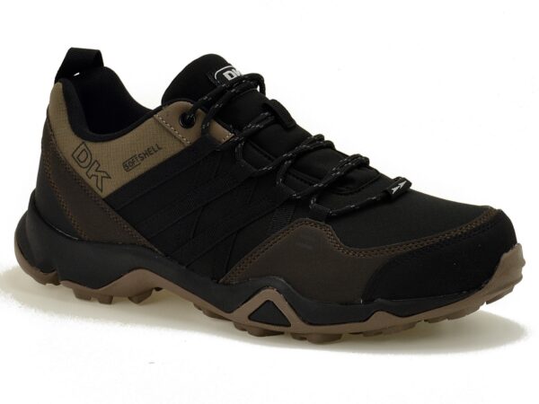 Czarno brązowe męskie buty trekkingowe DK VB17282