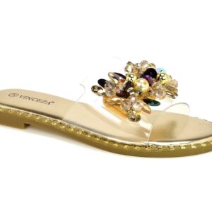 Klapki Vinceza 17324 złote