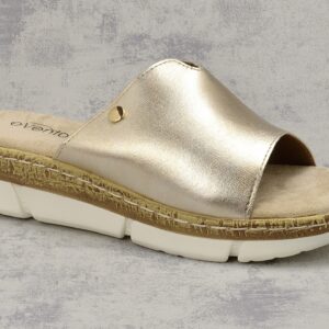 Złote klapki damskie Evento 35-8829