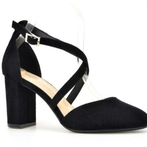 Sandały Sergio Leone SK863 czarny zamsz