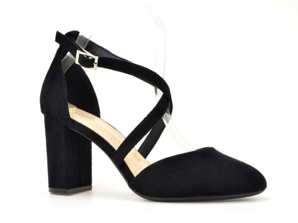 Sandały Sergio Leone SK863 czarny zamsz