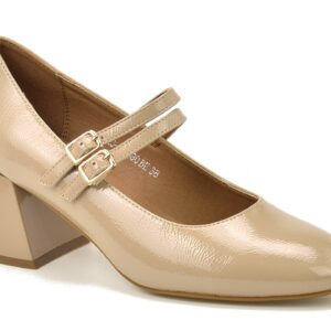 Czółenka Vinceza 58480 beż lakier