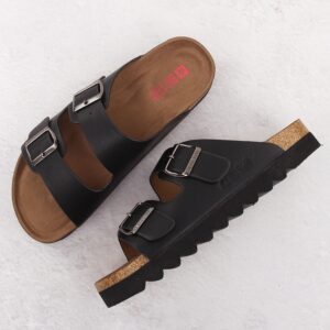 Klapki męskie regulowane na sprzączki czarne Big Star NN174531