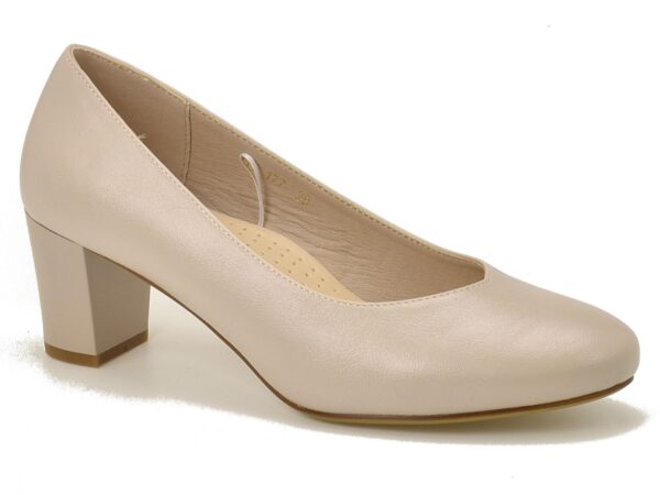 Cieliste czółenka na średnim obcasie Sergio Leone PB177