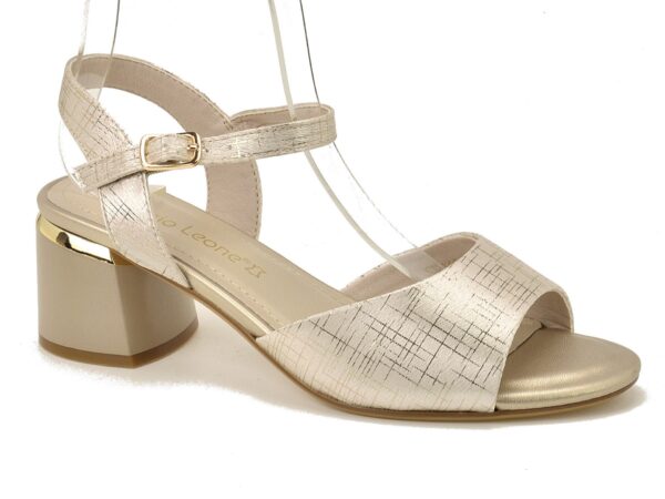 Złote sandały damskie Sergio Leone SK846