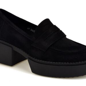 Mokasyny Vinceza 58230 czarny zamsz