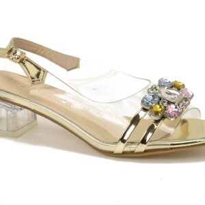 Złote silikonowe sandały damskie Sergio Leone SK047