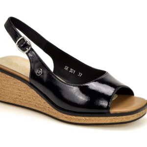 Sandały Sergio Leone SK301 czarny lakier