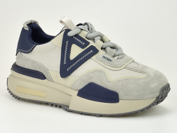 22bf88456191282224c3be24c7d5d20ced75460b Skórzane półbuty sneakersy Filippo DP6523/24 szary r