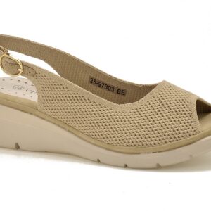 Beżowe sandały damskie Vinceza 97303