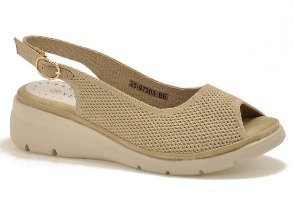 Beżowe sandały damskie Vinceza 97303