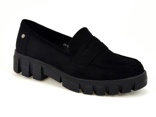 Mokasyny Vinceza 58275 czarny zamsz