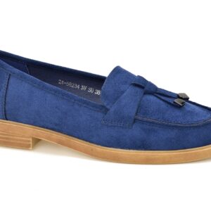 Mokasyny Vinceza 58234 niebieski zamsz