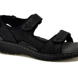 Czarne skórzane sandały męskie McKeylor 95320