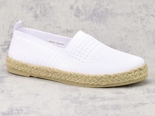 Białe espadryle damskie Vinceza 13624