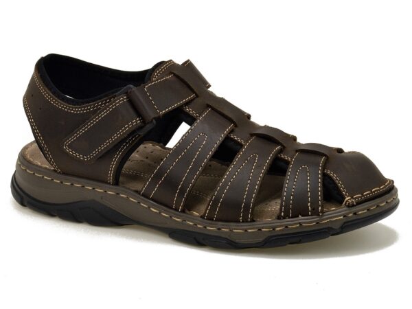 Brązowe skórzane sandały męskie McKeylor 95321