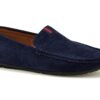 Granatowe zamszowe mokasyny McKeylor 2260