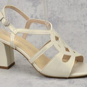 453f4202e0ddd370a6265ddb1468aa6110bb19f8 Perłowe sandały damskie na obcasie Sergio Leone SK884