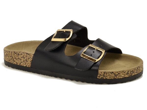 58cab29e47ad4112bdcccdcc66a403db8600c0d5 Czarne klapki damskie Evento 21-8323