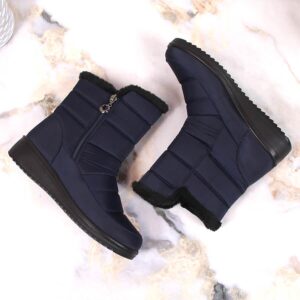 Śniegowce damskie ocieplane granatowe NEWS 5065