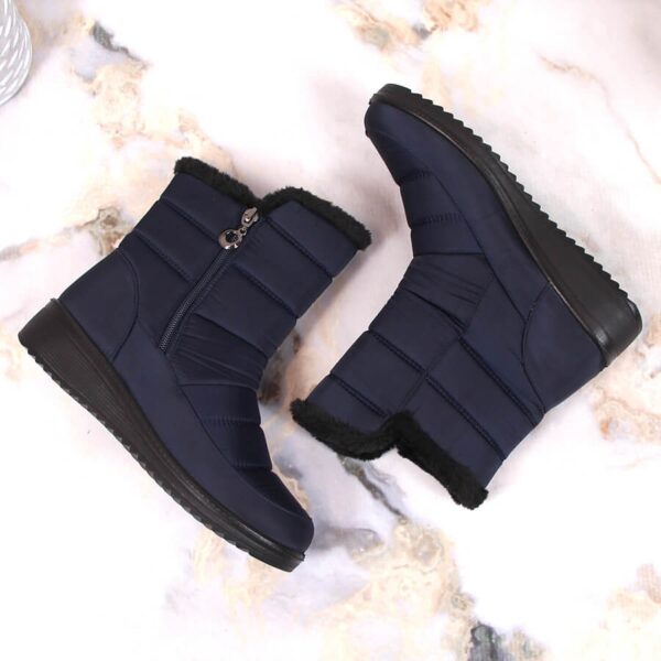 Śniegowce damskie ocieplane granatowe NEWS 5065