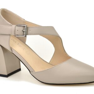 Szare sandały z zakrytymi palcami i piętą Vinceza 91133