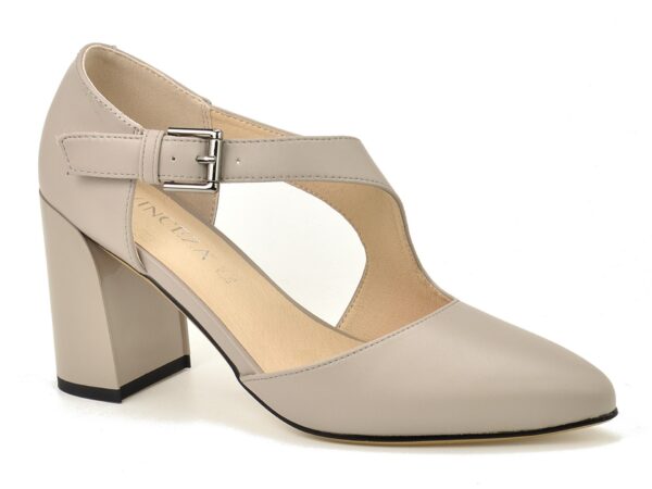 Szare sandały z zakrytymi palcami i piętą Vinceza 91133