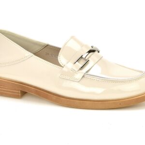 Mokasyny Vinceza 58233 beżowy lakier