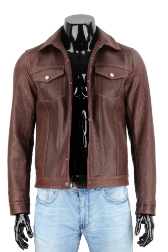 69b6d0f423cc43370d8d67ec7805b3db128bb863 KTM126 - Brązowa katana skórzana męska ze skóry PREMIUM DORJAN