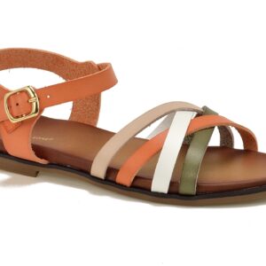 Pomarańczowe sandały damskie Sergio Leone SK090H
