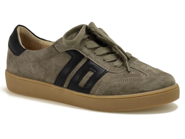 Taupe skórzane półbuty damskie Vinceza 79557