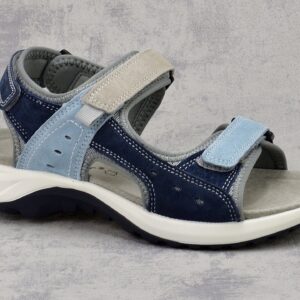 Granatowe skórzane sandały damskie McKeylor 95347