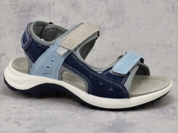 Granatowe skórzane sandały damskie McKeylor 95347