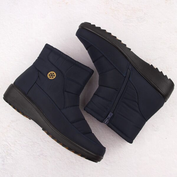 Botki damskie śniegowce granatowe Unisoft 7997