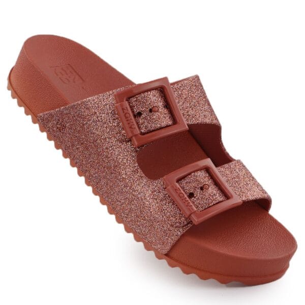 Klapki damskie z klamrami plażowe basenowe Zaxy RR285025