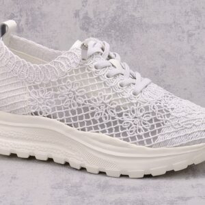 Białe przewiewne półbuty damskie Vinceza 66726