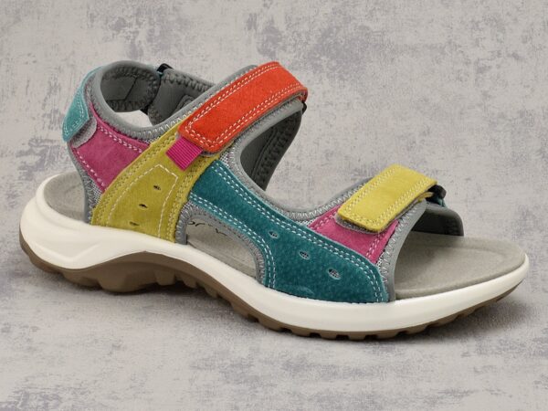 Kolorowe skórzane sandały damskie McKeylor 95347