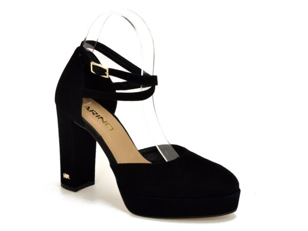 Sandały KARINO 5074/003-P czarny welur