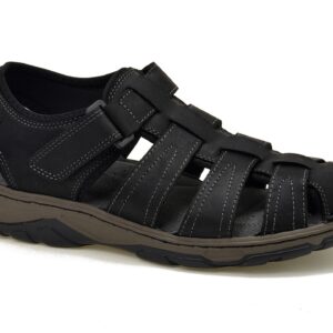 Czarne skórzane sandały męskie McKeylor 95321