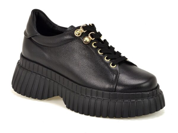 Czarne Półbuty KARINO 5077/126-P czarne lico