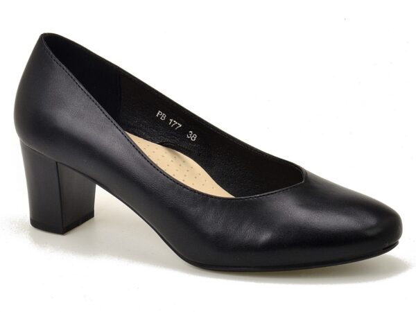 Czółenka Sergio Leone PB177 czarne pu